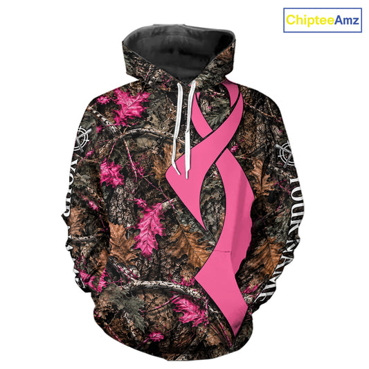 Hunting Season Shirt 3D Design Breast Cancer Awareness Custom Hunting Gift, Hunting Shirt NHT1618