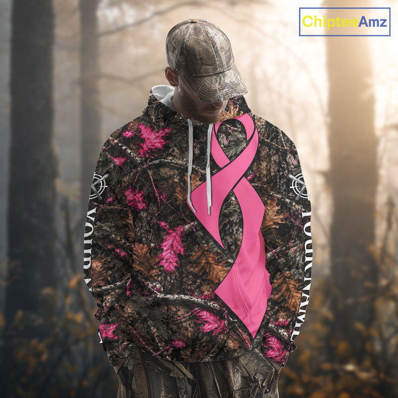 Hunting Season Shirt 3D Design Breast Cancer Awareness Custom Hunting Gift, Hunting Shirt NHT1618