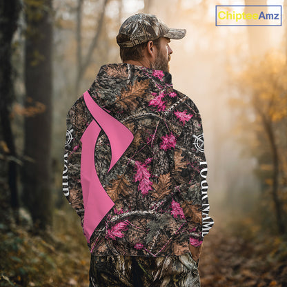 Hunting Season Shirt 3D Design Breast Cancer Awareness Custom Hunting Gift, Hunting Shirt NHT1618
