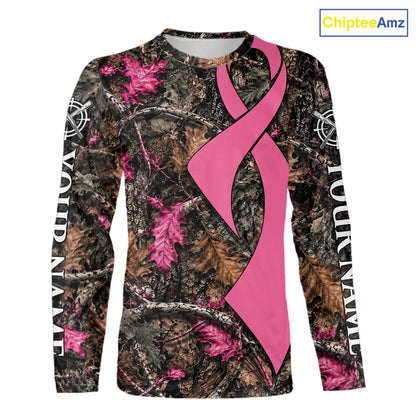 Hunting Season Shirt 3D Design Breast Cancer Awareness Custom Hunting Gift, Hunting Shirt NHT1618