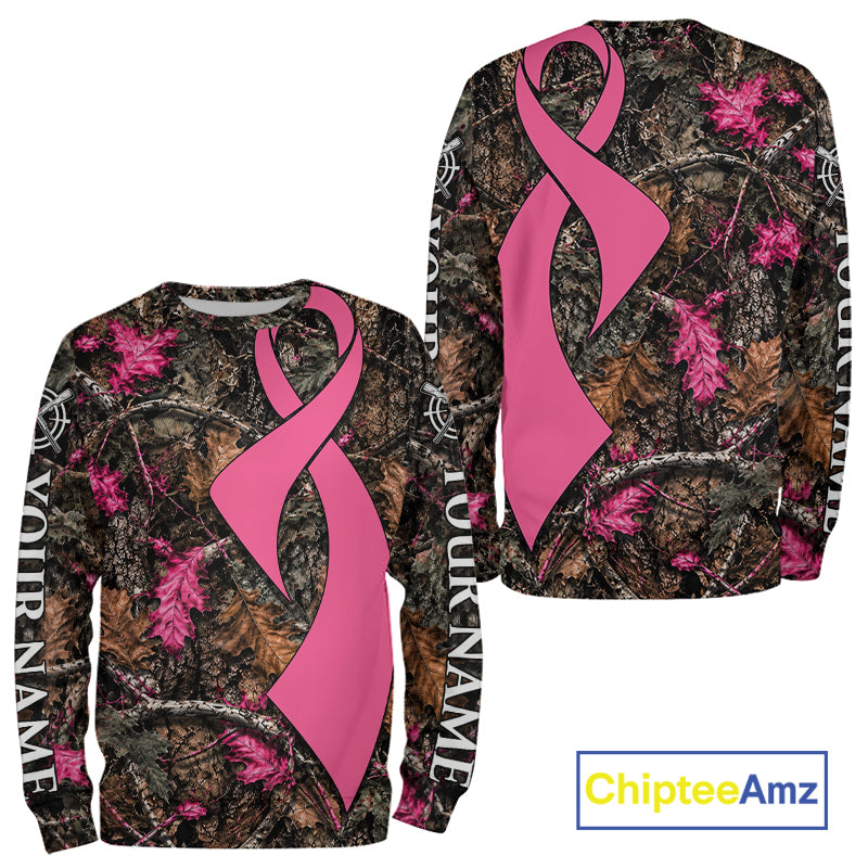 Hunting Season Shirt 3D Design Breast Cancer Awareness Custom Hunting Gift, Hunting Shirt NHT1618