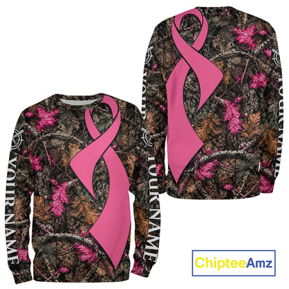 Hunting Season Shirt 3D Design Breast Cancer Awareness Custom Hunting Gift, Hunting Shirt NHT1618