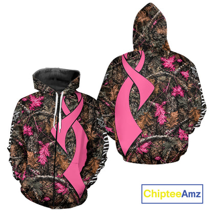 Hunting Season Shirt 3D Design Breast Cancer Awareness Custom Hunting Gift, Hunting Shirt NHT1618