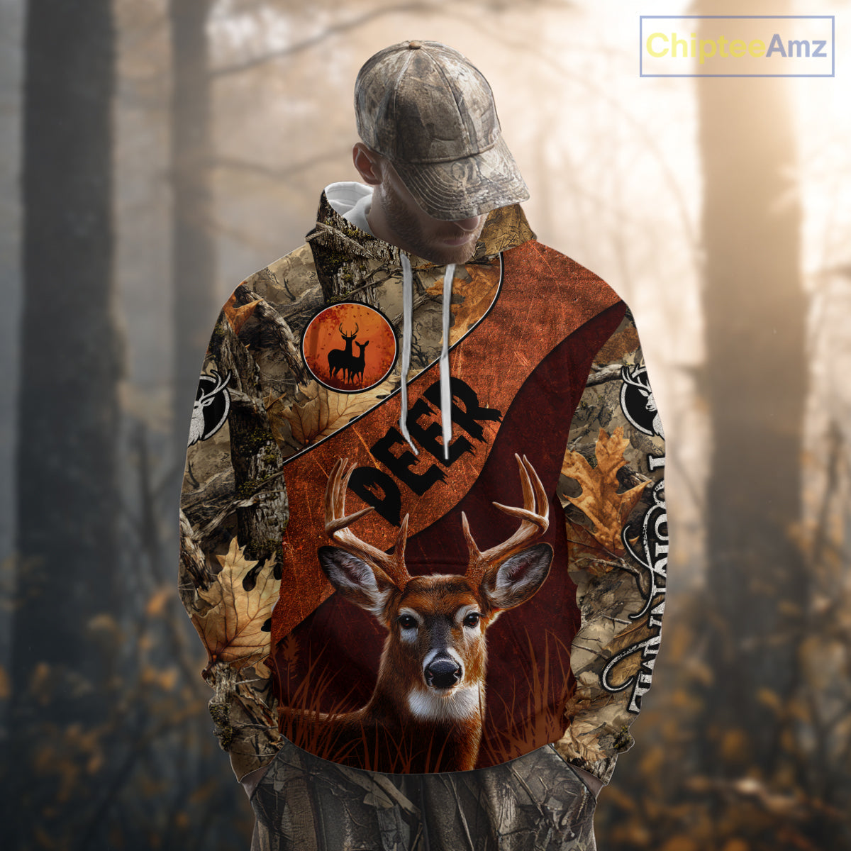 Deer Hunting Camouflage Shirt With Custom Name, Custom Team Name, Hunting Gifts NHT19