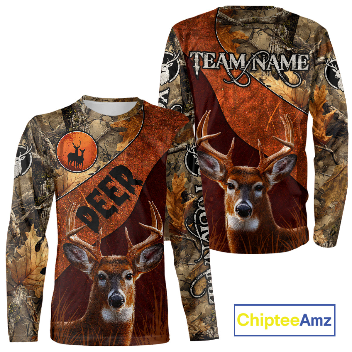 Deer Hunting Camouflage Shirt With Custom Name, Custom Team Name, Hunting Gifts NHT19