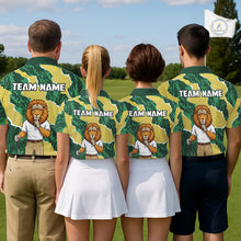 Load image into Gallery viewer, Custom Green Lion Womens Golf Polo Shirts, Lion Golf Team Jerseys NHT1041