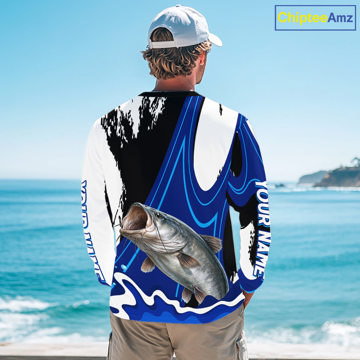 Catfish Fishing Jersey Personalized Name Fishing Shirt, Angler Tournament Fishing Apparel NHT869