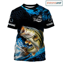 Load image into Gallery viewer, Custom Bass Fishing Jersey with bass-inspired graphic and short sleeve performance fit.