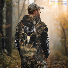 Load image into Gallery viewer, Deer Hunting Gift, Personalized Whitetail Deer Hunting 3D All Over Printed  Camo Hoodie NHT361