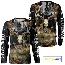 Load image into Gallery viewer, Deer Hunting Gift, Personalized Whitetail Deer Hunting 3D All Over Printed  Camo Hoodie NHT361