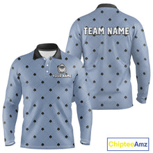 Load image into Gallery viewer, Personalized Mens Golf Jersey Spade Argyle Pattern, Performance Sportswear Golf Polo Shirt NHT755