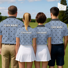 Load image into Gallery viewer, Personalized Mens Golf Jersey Spade Argyle Pattern, Performance Sportswear Golf Polo Shirt NHT755