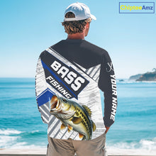 Load image into Gallery viewer, Personalized Bass Fishing Jerseys For Fishing Team, Largemouth Bass Fishing Shirts Long Sleeve NHT918