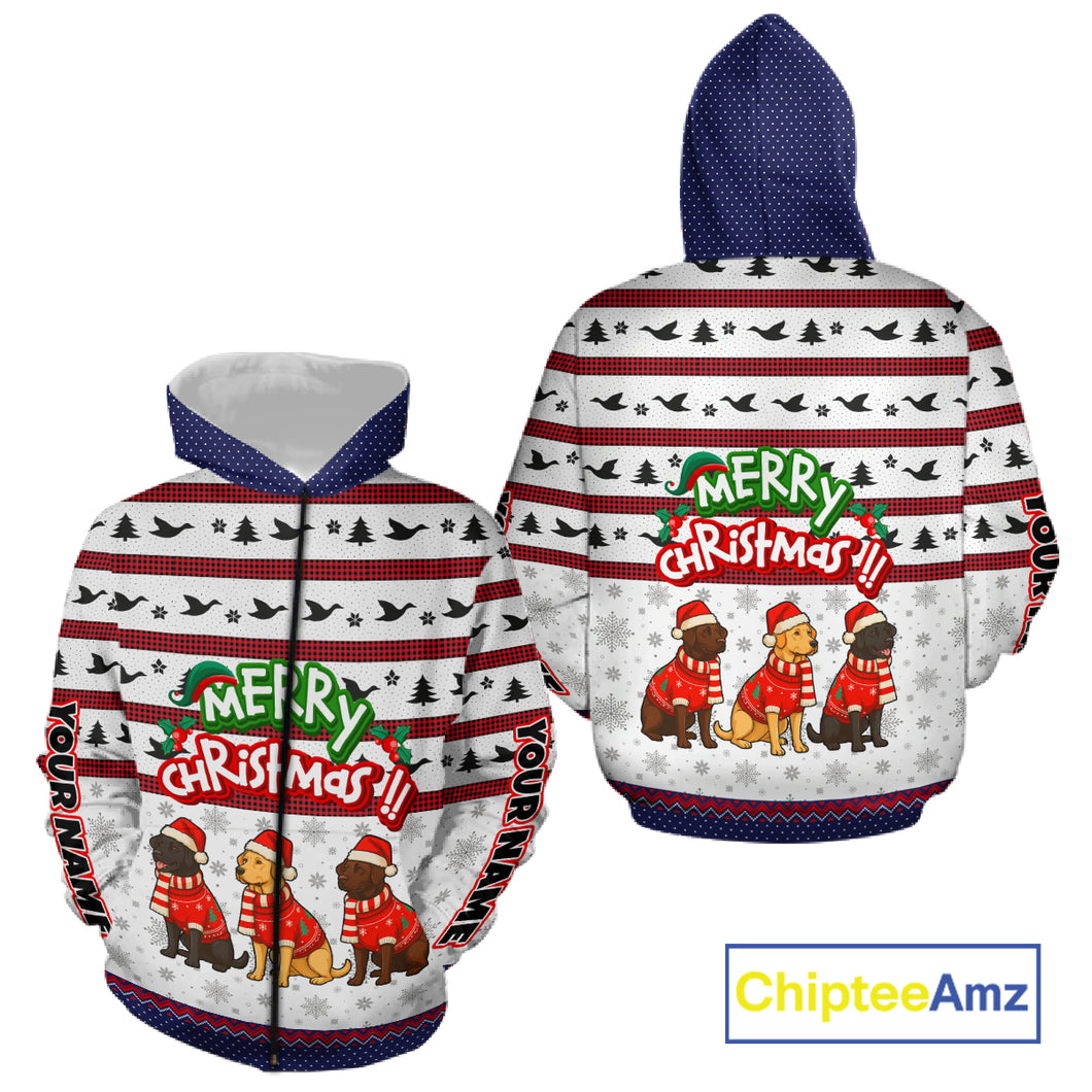 Custom Merry Christmas Shirt – Personalized Duck Hunting Christmas Shirt with Custom Name NHT309