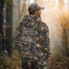 Load image into Gallery viewer, Best Deer Hunting Shirt 3D All-Over Print with Deer Forest Camo, Hunting Hoodie For Men NHT374