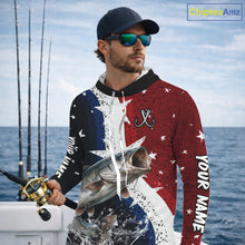 Load image into Gallery viewer, Personalized Texas Flag Catfish Fishing Shirt Jerseys, Texas Catfish Fishing Shirts Long Sleeve Hooded For Men NHT760
