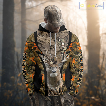 Timber Camouflage Deer Hunting Shirt Custom Hunter Outdoor Sports Performance, Hunting Gift NHT1742