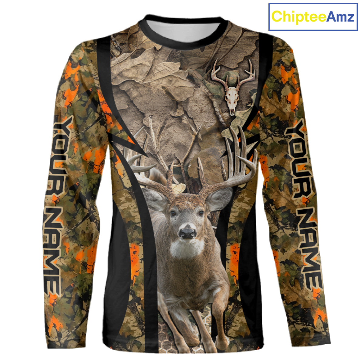 Timber Camouflage Deer Hunting Shirt Custom Hunter Outdoor Sports Performance, Hunting Gift NHT1742