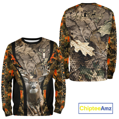 Timber Camouflage Deer Hunting Shirt Custom Hunter Outdoor Sports Performance, Hunting Gift NHT1742