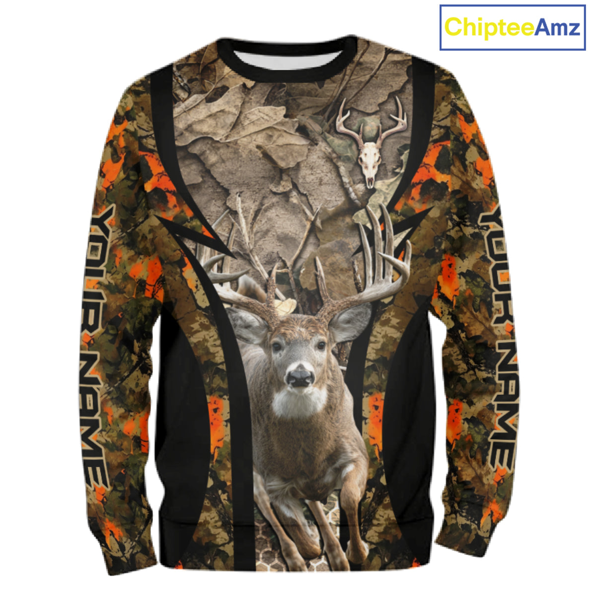 Timber Camouflage Deer Hunting Shirt Custom Hunter Outdoor Sports Performance, Hunting Gift NHT1742