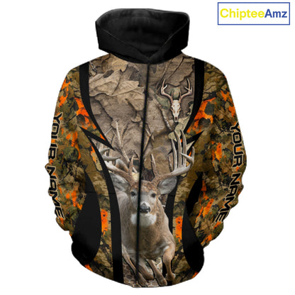 Timber Camouflage Deer Hunting Shirt Custom Hunter Outdoor Sports Performance, Hunting Gift NHT1742