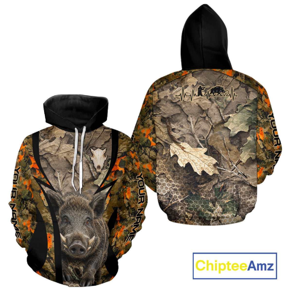 Timber Camouflage Boar Hunting Shirt Custom Hunter Outdoor Sports Performance, Hunting Gift NHT1743