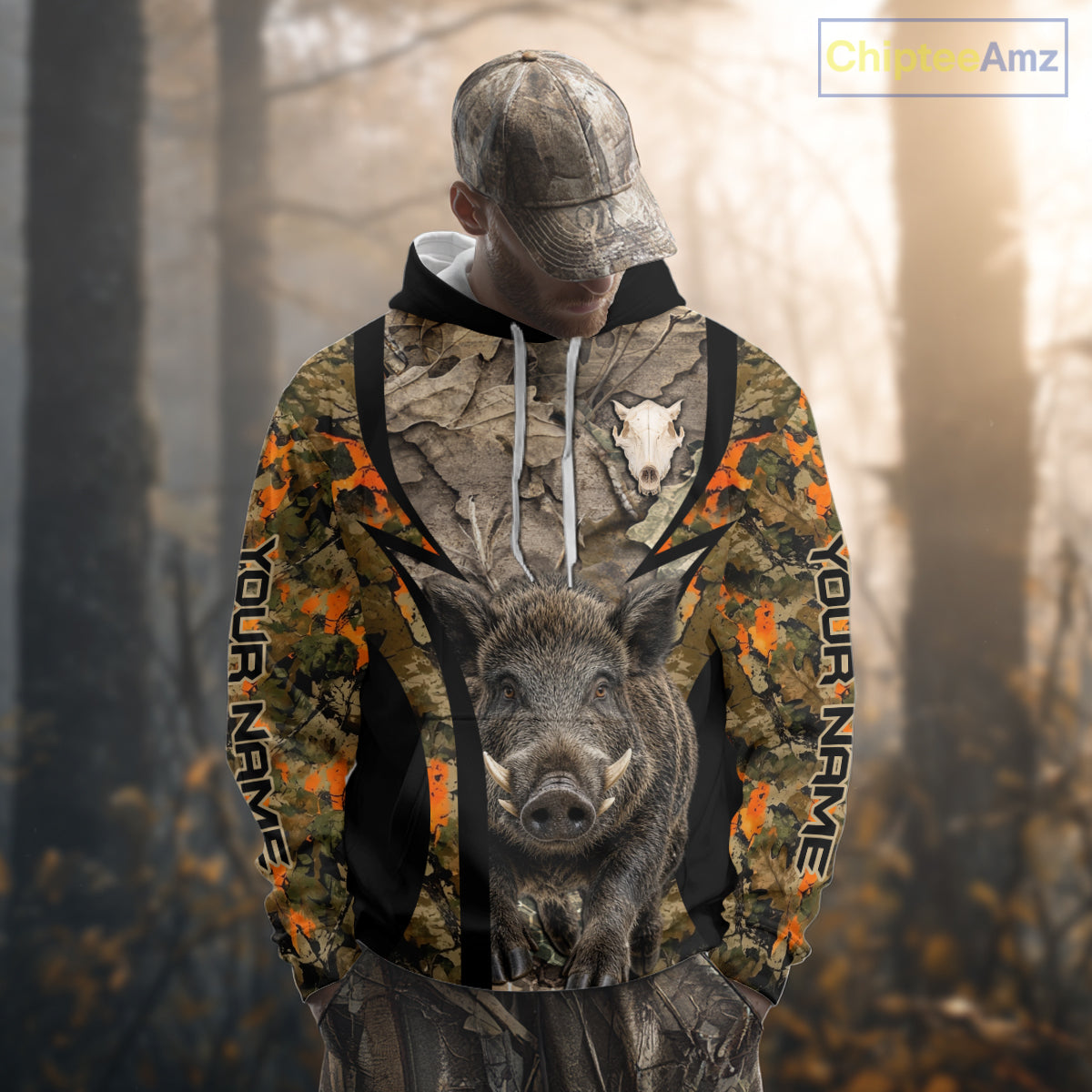 Timber Camouflage Boar Hunting Shirt Custom Hunter Outdoor Sports Performance, Hunting Gift NHT1743