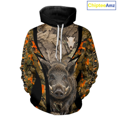 Timber Camouflage Boar Hunting Shirt Custom Hunter Outdoor Sports Performance, Hunting Gift NHT1743