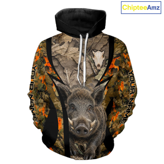 Timber Camouflage Boar Hunting Shirt Custom Hunter Outdoor Sports Performance, Hunting Gift NHT1743