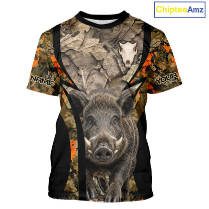 Timber Camouflage Boar Hunting Shirt Custom Hunter Outdoor Sports Performance, Hunting Gift NHT1743