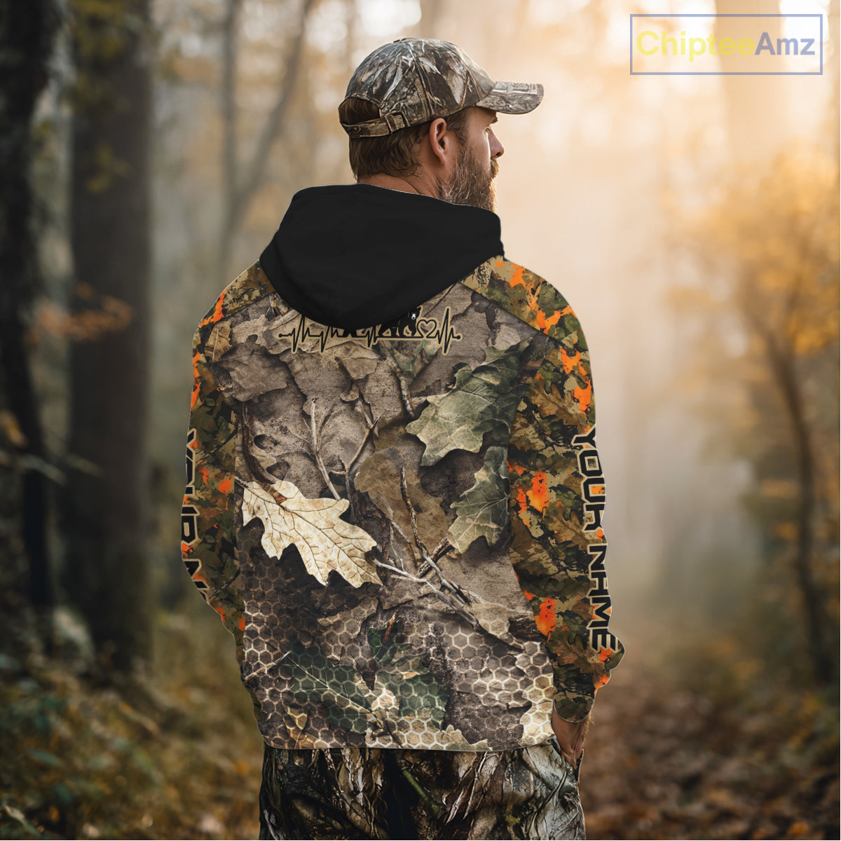 Timber Camouflage Bear Hunting Shirt Custom Hunter Outdoor Sports Performance, Hunting Gift NHT1744