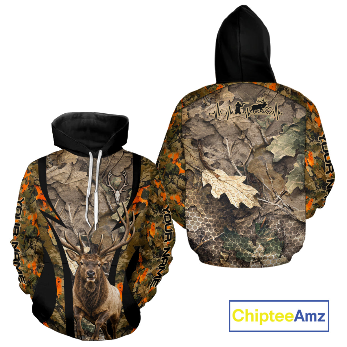 Timber Camouflage Elk Hunting Shirt Custom Hunter Outdoor Sports Performance, Hunting Gift NHT1745