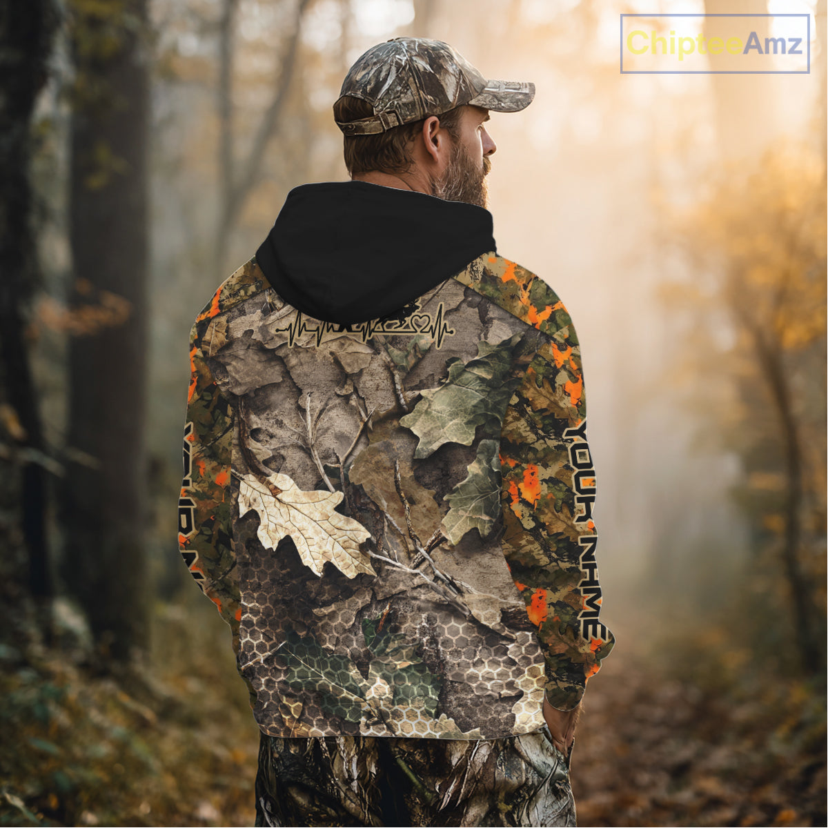 Timber Camouflage Elk Hunting Shirt Custom Hunter Outdoor Sports Performance, Hunting Gift NHT1745