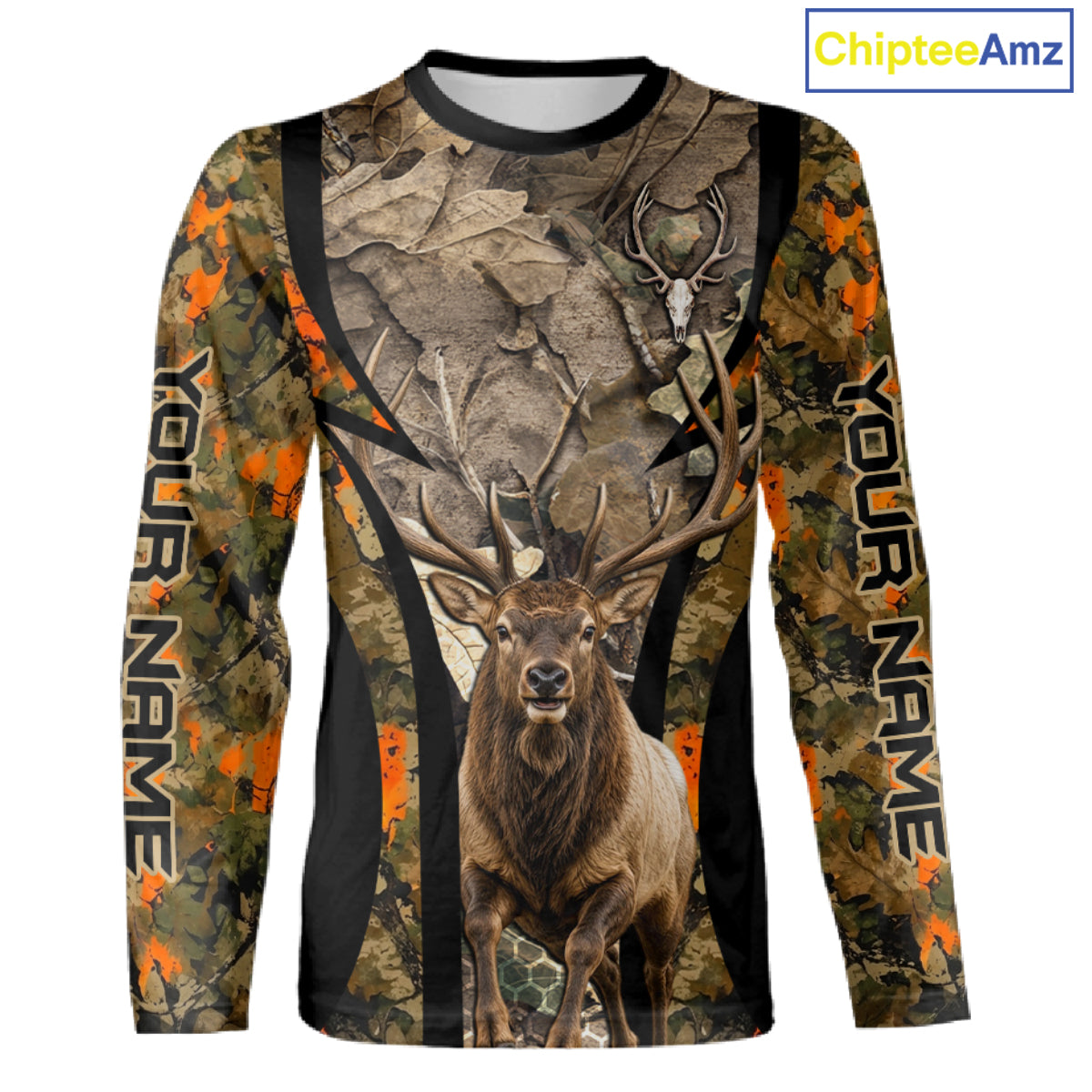 Timber Camouflage Elk Hunting Shirt Custom Hunter Outdoor Sports Performance, Hunting Gift NHT1745