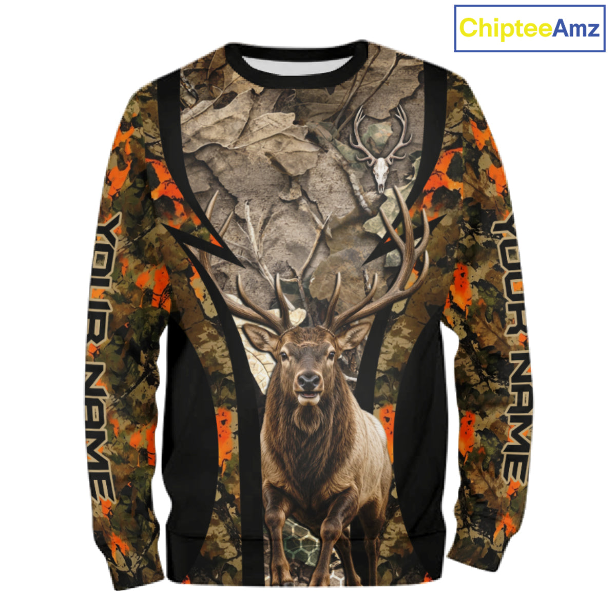 Timber Camouflage Elk Hunting Shirt Custom Hunter Outdoor Sports Performance, Hunting Gift NHT1745