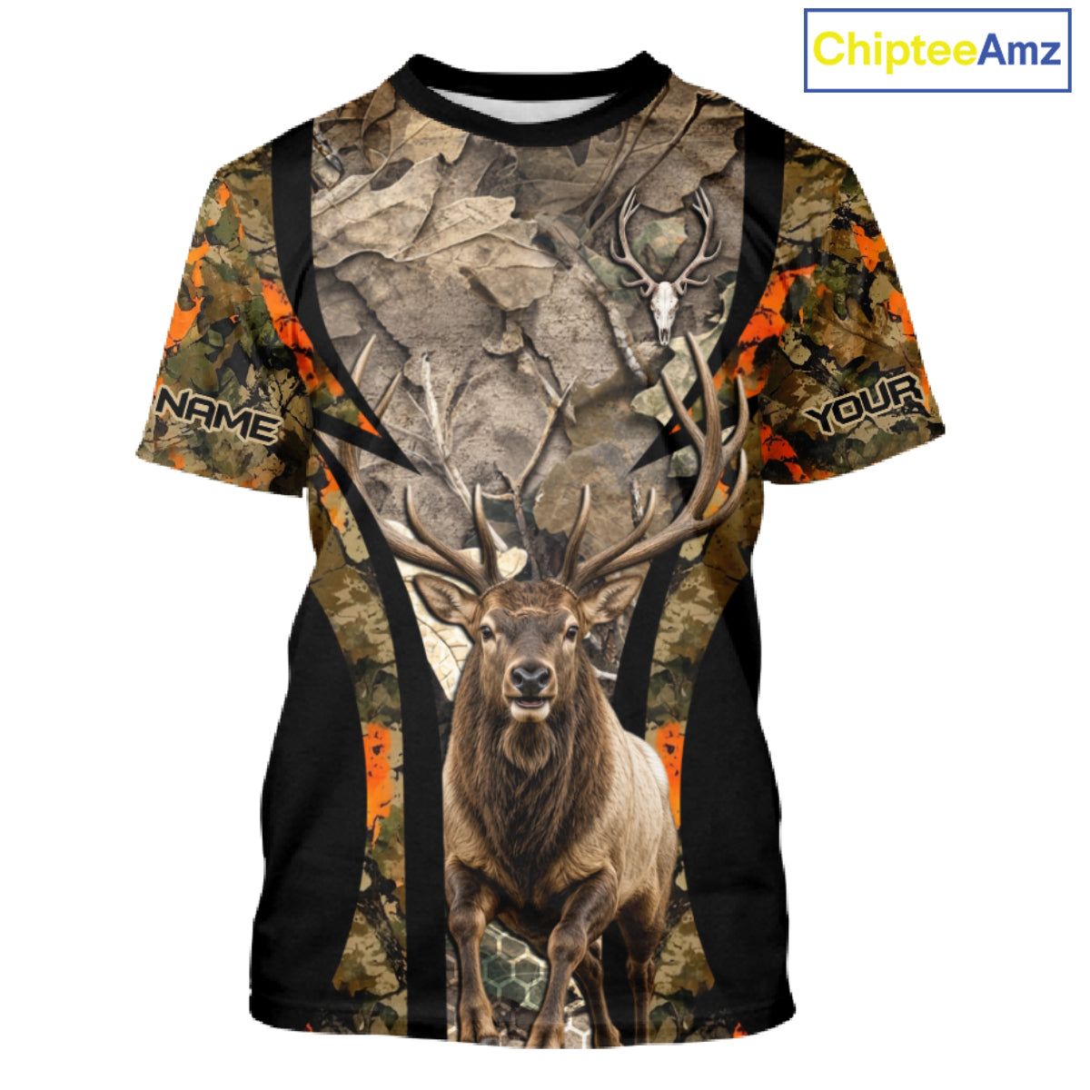 Timber Camouflage Elk Hunting Shirt Custom Hunter Outdoor Sports Performance, Hunting Gift NHT1745