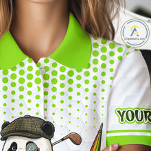 Load image into Gallery viewer, Personalized Vintage Panda Golf Polo, Performance Golf Jersey For Womens NHT957