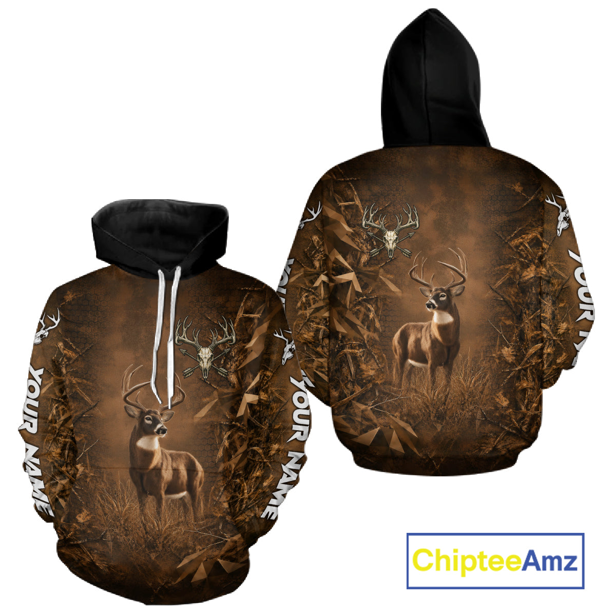 Whitetail Deer Hunting Shirt Long Sleeve, Buck Camo Shirt For Men, Deer Hunter Gift NHT1482