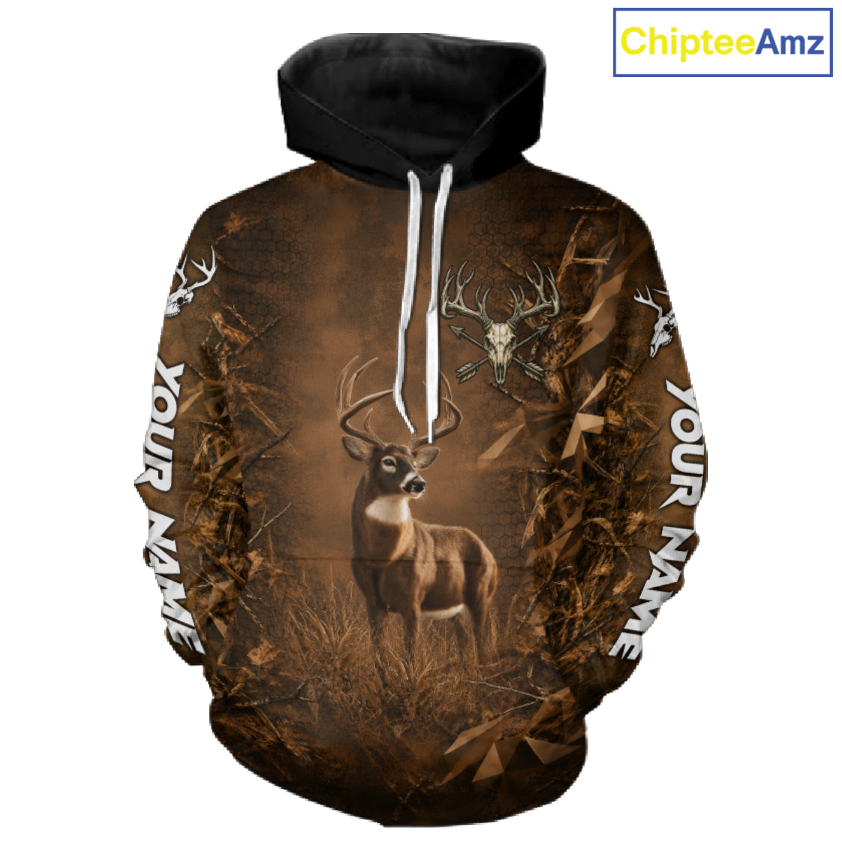 Whitetail Deer Hunting Shirt Long Sleeve, Buck Camo Shirt For Men, Deer Hunter Gift NHT1482