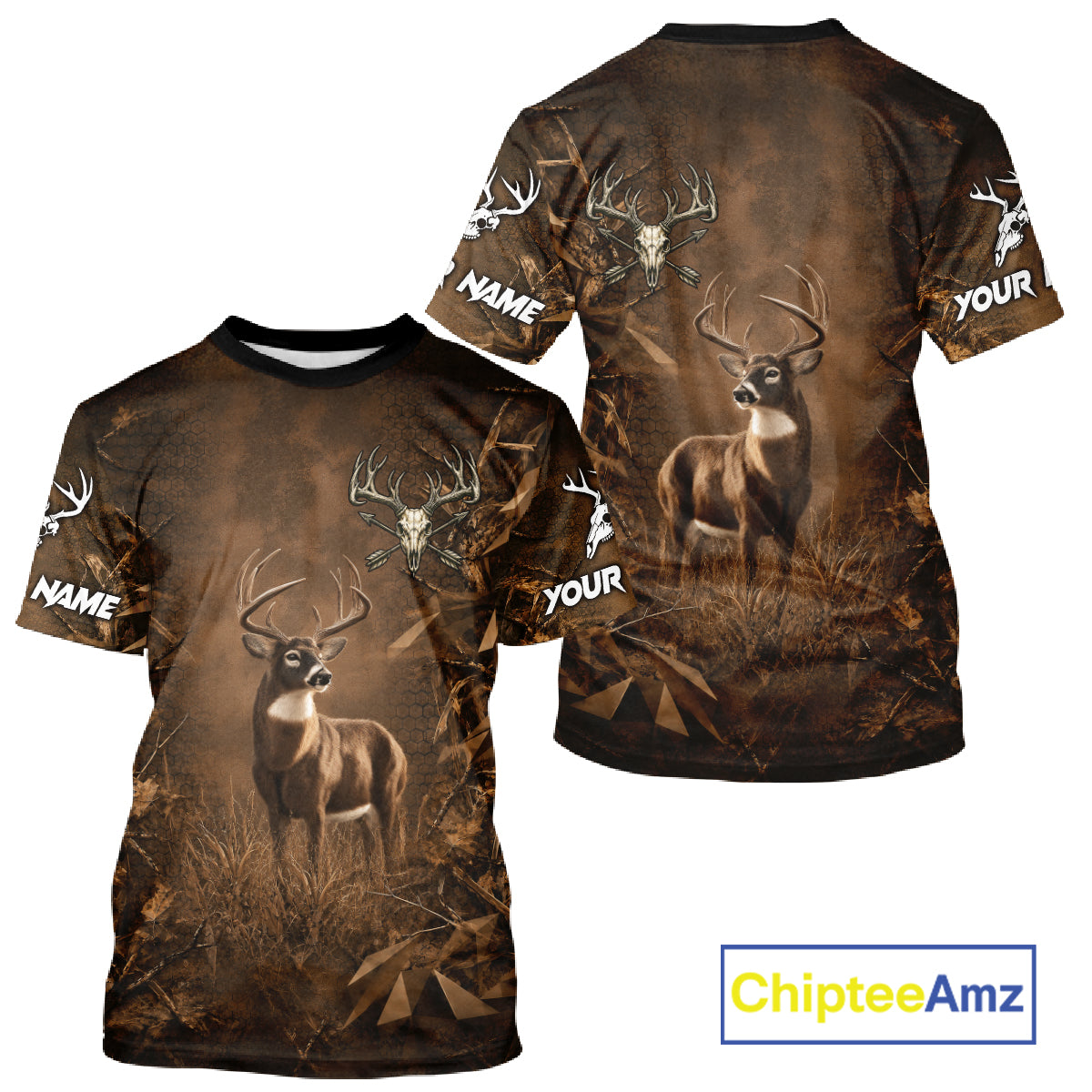 Whitetail Deer Hunting Shirt Long Sleeve, Buck Camo Shirt For Men, Deer Hunter Gift NHT1482