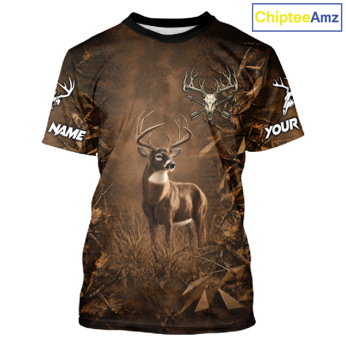Whitetail Deer Hunting Shirt Long Sleeve, Buck Camo Shirt For Men, Deer Hunter Gift NHT1482