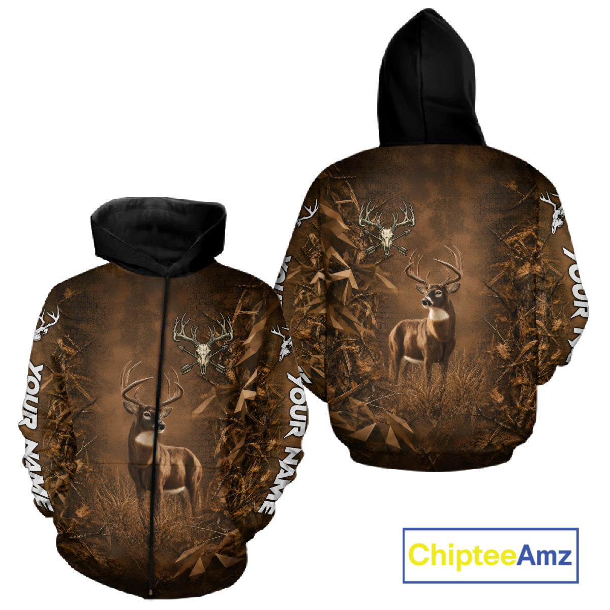 Whitetail Deer Hunting Shirt Long Sleeve, Buck Camo Shirt For Men, Deer Hunter Gift NHT1482