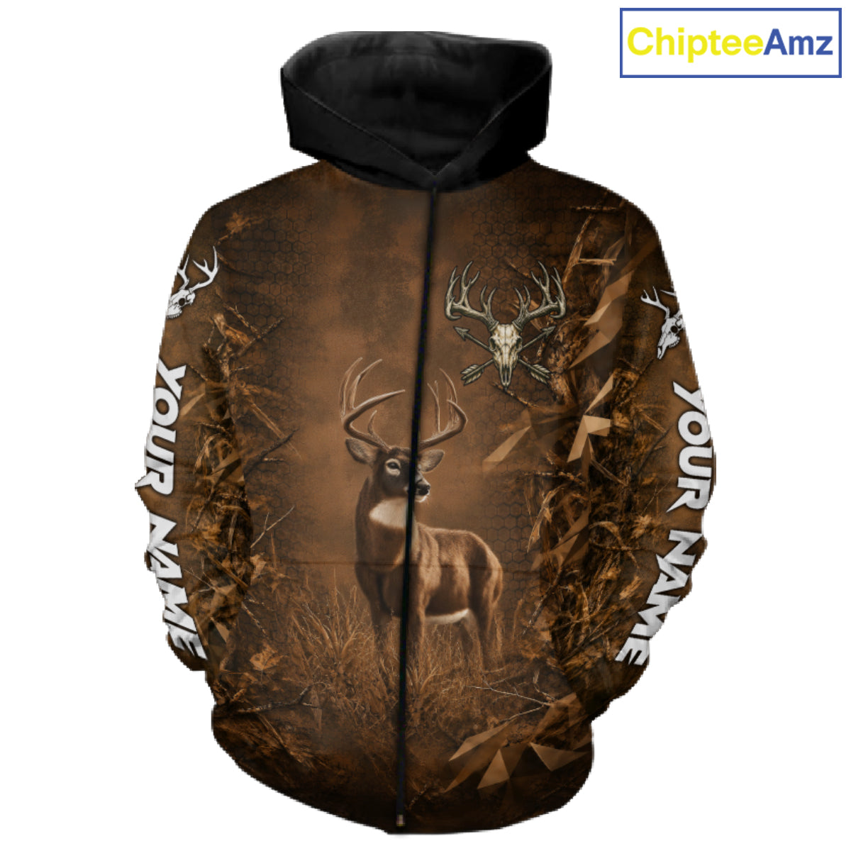 Whitetail Deer Hunting Shirt Long Sleeve, Buck Camo Shirt For Men, Deer Hunter Gift NHT1482
