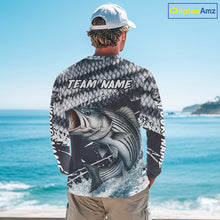 Load image into Gallery viewer, Striped Bass Striper Fishing Custom Performance Fishing Shirts, Fishing Jersey Shirt NHT537