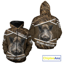 Load image into Gallery viewer, Personalized Wild Boar Hunting Camo Full Printing Shirts, Boar Hunting Gifts, Hunting Season NHT128