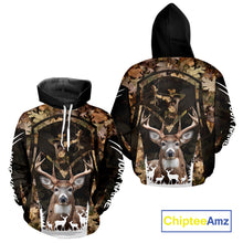 Load image into Gallery viewer, Forest Camo Deer Hunting Shirt, Hunting Hoodie for Deer Hunters, Season Deer Hunting NHT371