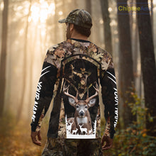 Load image into Gallery viewer, Forest Camo Deer Hunting Shirt, Hunting Hoodie for Deer Hunters, Season Deer Hunting NHT371