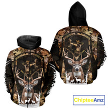 Load image into Gallery viewer, Forest Camo Deer Hunting Shirt, Hunting Hoodie for Deer Hunters, Season Deer Hunting NHT371