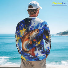 Load image into Gallery viewer, Custom Redfish Fishing Jersey – Saltwater Fishing Shirt Long Sleeve For Men