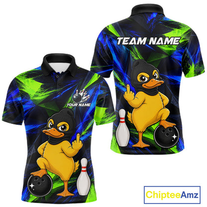 Funny Duck Bowling Shirt Bowling League Shirt Custom Team Name For Men NHT1454